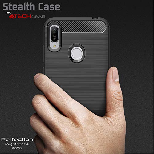 [Stealth Case] Huawei Y6s / Y6 2019  Soft Protective Slim Cover with Carbon Fibre Detailing