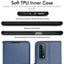 [Wallet Case] Protective Cover with Cash & Card Holder, Stand and Wrist Strap For Huawei P Smart 2021