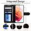 [Wallet Case] Protective Cover with Cash & Card Holder, Stand and Wrist Strap For Samsung Galaxy S23