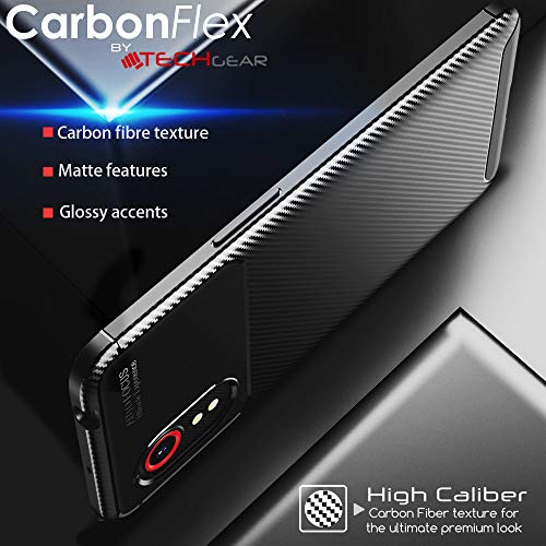 [CarbonFlex Case] Premium Shockproof Soft Slim Cover with Carbon Fibre Effect For Samsung Galaxy XCover 5