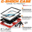 [G-SHOCK Case] Heavy Duty Long Survival Screen Protector Case for Samsung Galaxy Tab A8 10.5" 2022 (SM-X200 / SM-X205)