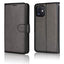 [Wallet Case] Protective Cover with Cash & Card Holder, Stand and Wrist Strap For Apple iPhone 12 Mini