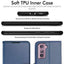 [Wallet Case] Protective Cover with Cash & Card Holder, Stand and Wrist Strap For Samsung Galaxy S21