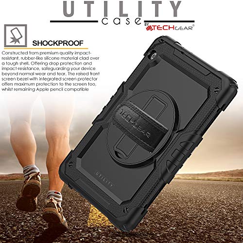 [UTILITY Case] Full Body Shockproof Case with Stand, Hand & Shoulder Strap for Huawei Mediapad T5 10.1 Inch 2018