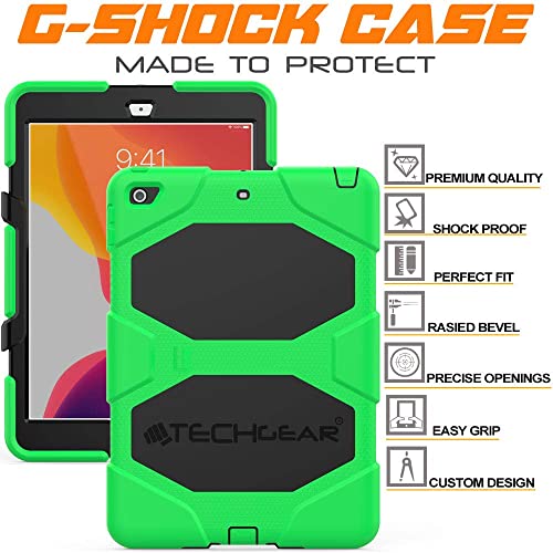 [G-SHOCK Case] Heavy Duty Long Survival Screen Protector Case for iPad 10.2" 2021, 2020, 2019 [9th/8th/7th Generation]