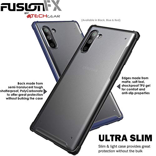 [Fusion FX Case] Slim & Light Tough Fused Gel Bumper & Hard Back Matte Case for Samsung Galaxy Note 10