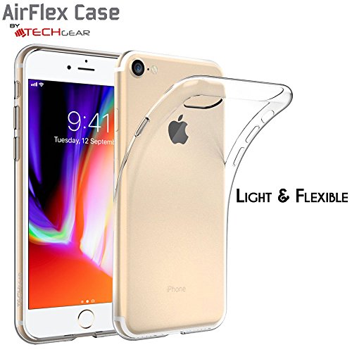 [AirFlex Case] Crystal Clear Slim & Light, Protective,  Soft Gel Cover for iPhone SE 2022 / 2020, iPhone 8 / 7
