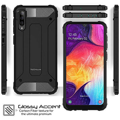 [Tough Armoured Case] ShockProof Dual-Layer Protective Heavy Duty Cover for Samsung Galaxy A50