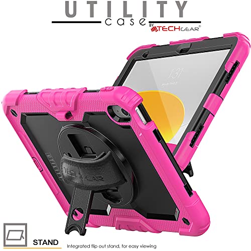 [UTILITY Case] Full Body Shockproof Case with Stand, Hand & Shoulder Strap for Apple iPad 11th & 10th Generation, iPad 2025 / 2022