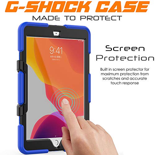 [G-SHOCK Case] Heavy Duty Long Survival Screen Protector Case for iPad 10.2" 2021, 2020, 2019 [9th/8th/7th Generation]