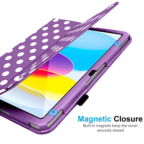 [Folio Case] Smart Cover Stand with Auto Sleep/Wake & Hand Strap For Apple iPad 11th & 10th Generation, iPad 2025 / 2022