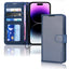 [Wallet Case] Protective Cover with Cash & Card Holder, Stand and Wrist Strap For Apple iPhone 14 Pro