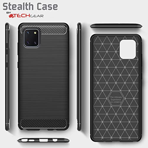 [Stealth Case] Samsung Galaxy Note 10 Lite Soft Protective Slim Cover with Carbon Fibre Detailing
