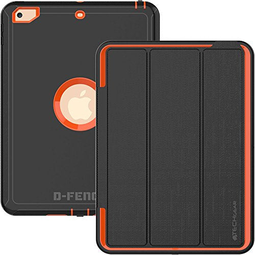 [D-FENCE Case] Tough & Rugged Smart Case For Apple iPad 9.7" (2018 / 2017)