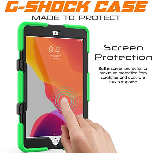 [G-SHOCK Case] Heavy Duty Long Survival Screen Protector Case for iPad 10.2" 2021, 2020, 2019 [9th/8th/7th Generation]