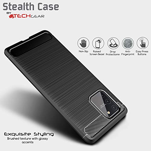[Stealth Case] Samsung Galaxy S10 Lite Soft Protective Slim Cover with Carbon Fibre Detailing