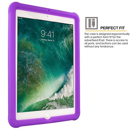 [Bumper Case] Shockproof Soft Easy Grip Case for Apple iPad 9.7" (2018/2017)