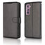 [Wallet Case] Protective Cover with Cash & Card Holder, Stand and Wrist Strap For Samsung Galaxy S21