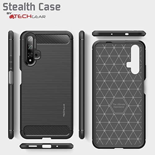 [Stealth Case] Huawei Nova 5T Soft Protective Slim Cover with Carbon Fibre Detailing