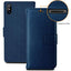 [Wallet Case] Protective Cover with Cash & Card Holder, Stand and Wrist Strap For Apple iPhone XS Max