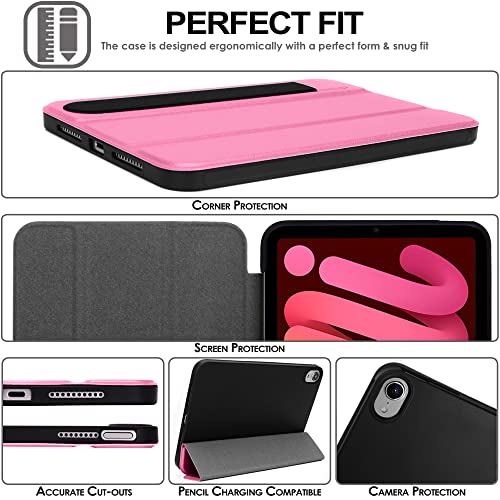 [Smart Case] Slim Stand Cover with Auto Sleep/Wake for Apple iPad Mini 7 / Mini 6 8.3" [7th / 6th Generation]