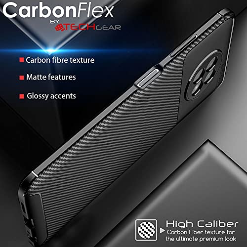 [CarbonFlex Case] Premium Shockproof Soft Slim Cover with Carbon Fibre Effect For Xiaomi RedMi Note 9T 5G