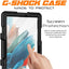 [G-SHOCK Case] Heavy Duty Long Survival Screen Protector Case for Samsung Galaxy Tab A8 10.5" 2022 (SM-X200 / SM-X205)