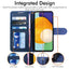 [Wallet Case] Protective Cover with Cash & Card Holder, Stand and Wrist Strap For Samsung Galaxy A52s 5G
