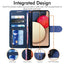 [Wallet Case] Protective Cover with Cash & Card Holder, Stand and Wrist Strap For Samsung Galaxy A02s