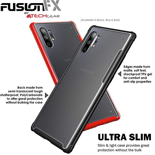 [Fusion FX Case] Slim & Light Tough Fused Gel Bumper & Hard Back Matte Case for Samsung Galaxy Note 10 Plus