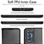[Wallet Case] Protective Cover with Cash & Card Holder, Stand and Wrist Strap For Oppo Find X3 Neo 5G