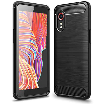 [Stealth Case] Samsung Galaxy XCover 5 Soft Protective Slim Cover with Carbon Fibre Detailing