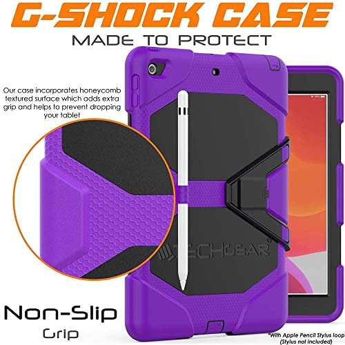 [G-SHOCK Case] Heavy Duty Long Survival Screen Protector Case for iPad 10.2" 2021, 2020, 2019 [9th/8th/7th Generation]