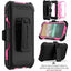 [Contender Case] iPhone XS Max Heavy Duty Case with Built-in Screen Protector, 360 [Full Body] Protective Cover with Kick Stand