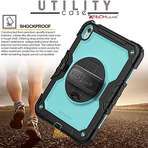 [UTILITY Case] Full Body Shockproof Case with Stand, Hand & Shoulder Strap for Apple iPad 11th & 10th Generation, iPad 2025 / 2022