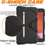 [G-SHOCK Case] Heavy Duty Long Survival Screen Protector Case for iPad 10.2" 2021, 2020, 2019 [9th/8th/7th Generation]