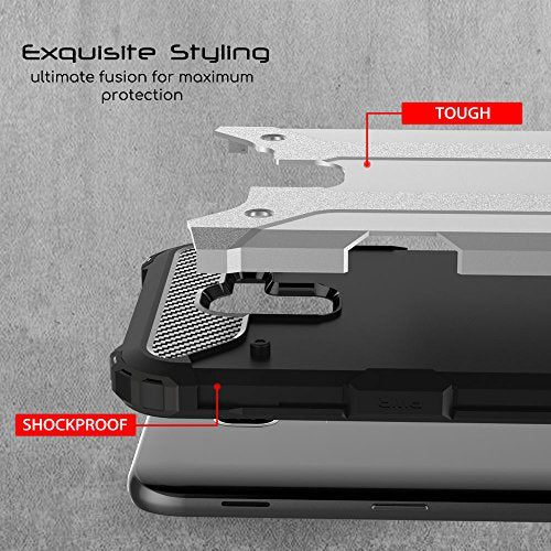 [Tough Armoured Case] ShockProof Dual-Layer Protective Heavy Duty Cover for Samsung Galaxy J6 2018