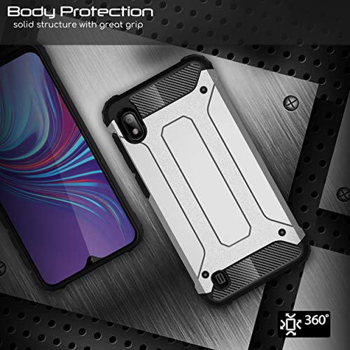 [Tough Armoured Case] ShockProof Dual-Layer Protective Heavy Duty Cover for Samsung Galaxy A10