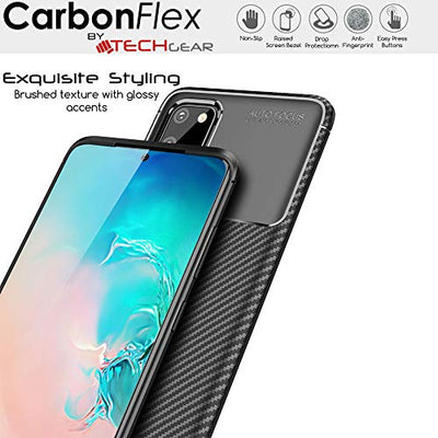 [CarbonFlex Case] Premium Shockproof Soft Slim Cover with Carbon Fibre Effect For Samsung  Galaxy S20