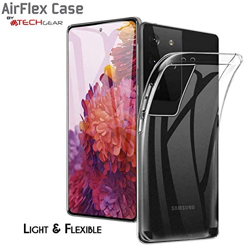 [AirFlex Case] Crystal Clear Slim & Light, Protective,  Soft Gel Cover for Samsung Galaxy S21 Ultra