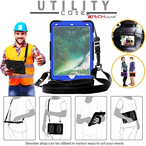 [UTILITY Case] Full Body Shockproof Case with Stand, Hand & Shoulder Strap for Apple iPad Air 3rd Gen 2019 / iPad Pro 10.5"