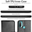 [Wallet Case] Protective Cover with Cash & Card Holder, Stand and Wrist Strap For Motorola Moto E20 / E30