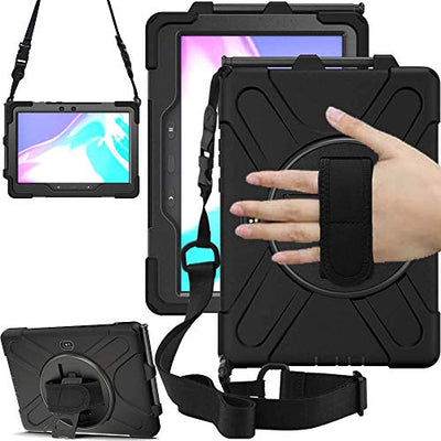 [X-Case] Rugged Armour Case with Stand, Hand & Shoulder Strap for Samsung Galaxy Tab Active 4 Pro / Active Pro 10.1" (SM-T540 T630 T637)