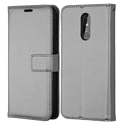 [Wallet Case] Protective Cover with Cash & Card Holder, Stand and Wrist Strap For Nokia 3.2