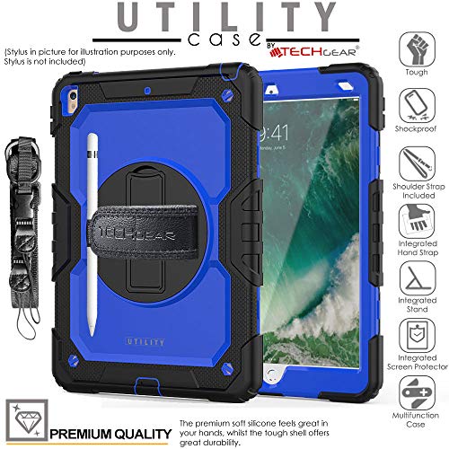 [UTILITY Case] Full Body Shockproof Case with Stand, Hand & Shoulder Strap for Apple iPad Air 3rd Gen 2019 / iPad Pro 10.5"