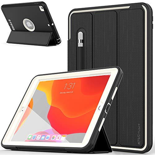 [D-FENCE Case] Tough & Rugged Smart Case For Apple iPad 10.2" 9th, 8th, 7th Generation
