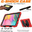 [G-SHOCK Case] Heavy Duty Long Survival Screen Protector Case for Samsung Galaxy Tab A 10.1" 2019 (SM-T510 / SM-T515)