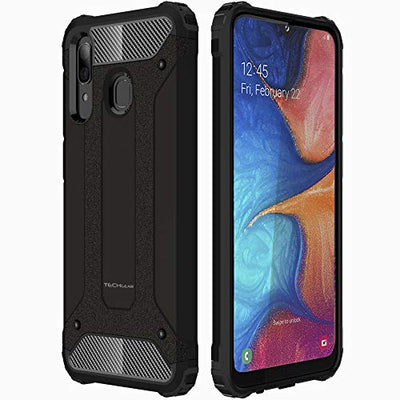 [Tough Armoured Case] ShockProof Dual-Layer Protective Heavy Duty Cover for Samsung Galaxy A20e