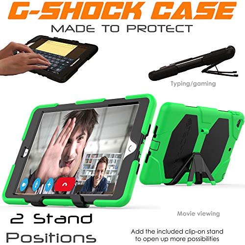[G-SHOCK Case] Heavy Duty Long Survival Screen Protector Case for iPad 10.2" 2021, 2020, 2019 [9th/8th/7th Generation]