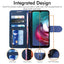 [Wallet Case] Protective Cover with Cash & Card Holder, Stand and Wrist Strap For Motorola Moto G30 / G10